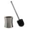Bath Bliss Hour Glass Shaped Stainless Steel Toilet Brush & Holder